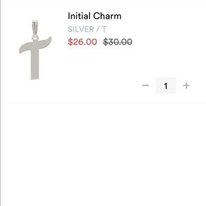 Miranda Frye Inital Charm